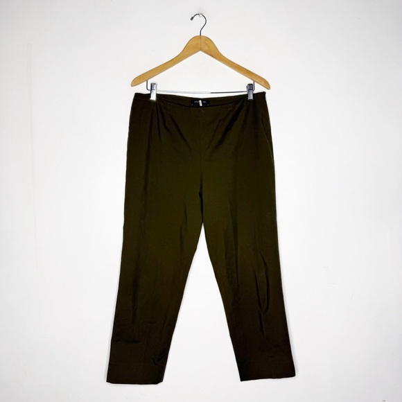 Lafayette 148 New York Green Trouser Pants Women’s Size 12 - Picture 1 of 7